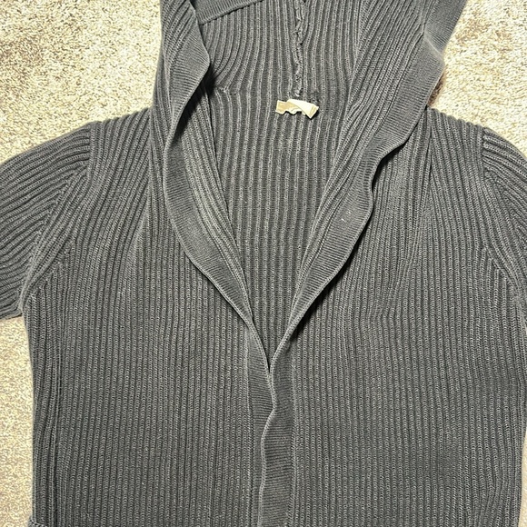 J. Crew Black Hooded Cardigan Sweater - Picture 2 of 15